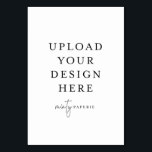 テーブルカード - 3.5" x 5" 縦向き<br><div class="desc">Templettでデザインをカスタマイズしてください。編集が完了したら、ファイルをJPG形式でダウンロードしてください（ブリードオプションを忘れずにオンにしてください）。青い「パーソナライズ」ボタンをクリックして、ここにデザインをアップロードしてください。</div>