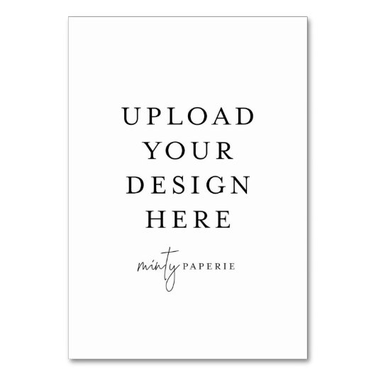 テーブルカード - 3.5" x 5" 縦向き (正面)