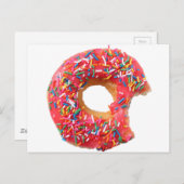 テーブルキッチンドーナツお菓子デザートドーナツ ポストカード (正面/裏面)