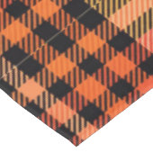 テーブルクロオレンジオータム秋感謝祭プレイド テーブルクロス (アングル)