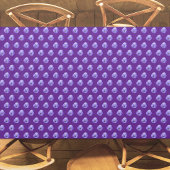 テーブルクロスに紫色のパンジーの花の継ぎ目のないパターン テーブルクロス