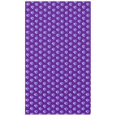 テーブルクロスに紫色のパンジーの花の継ぎ目のないパターン テーブルクロス (正面)