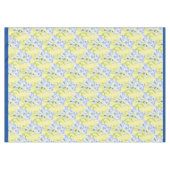 テーブルクロスのアイスブルーのパンジー テーブルクロス (正面(横))