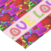 テーブルクロスのバレンタインデートテディベア テーブルクロス (アングル)