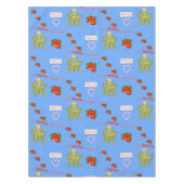 テーブルクロスのバレンタインデーベリーカエルの愛 テーブルクロス (正面)