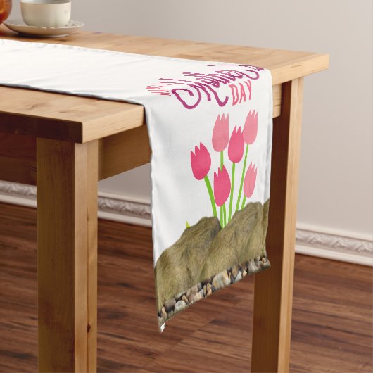 テーブルクロスの母の日 ショートテーブルランナー (インサイチュ)