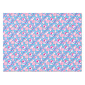 テーブルクロスの繰り返しイースターバニーカスタムの色 テーブルクロス (正面(横))