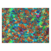 テーブルクロスの花柄の抽象芸術のステンドグラス テーブルクロス (正面(横))