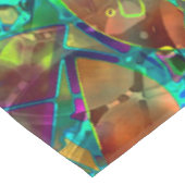 テーブルクロスの花柄の抽象芸術のステンドグラス テーブルクロス (アングル)