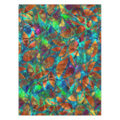 テーブルクロスの花柄の抽象芸術のステンドグラス テーブルクロス (正面)