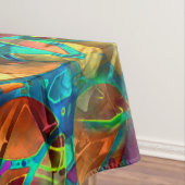 テーブルクロスの花柄の抽象芸術のステンドグラス テーブルクロス (インサイチュ)