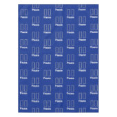 テーブルクロスの青い一時停止 テーブルクロス (正面)