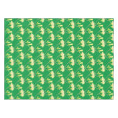 テーブルクロスの黄色いマグノリアス テーブルクロス (正面(横))