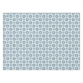 テーブルクロスカントリーコテージブルー&ターコイズプリント テーブルクロス (正面(横))