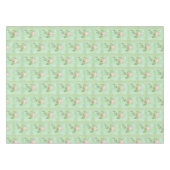 テーブルクロスストライプグリーンフローラ テーブルクロス (正面(横))