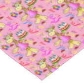 テーブルクロスハッピーバースデーキラフェピンク テーブルクロス (アングル)