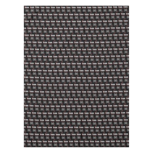 テーブルクロスハロウィーン、スカル テーブルクロス (正面)