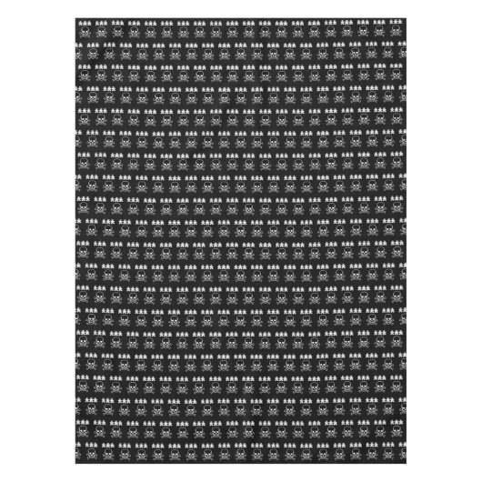 テーブルクロスハロウィーン、スカル テーブルクロス (正面)