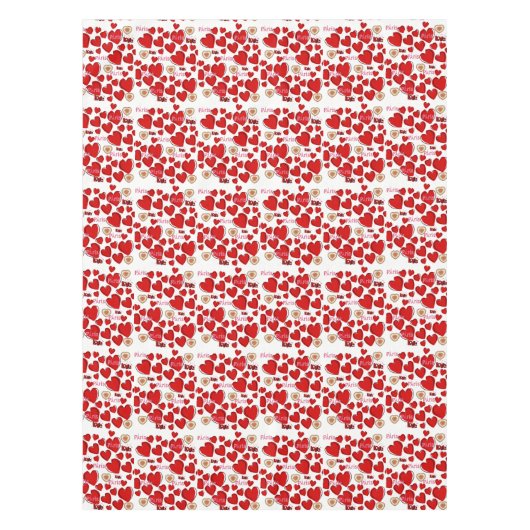 テーブルクロスバレンタインデパリフランス テーブルクロス (正面)