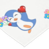 テーブルクロスバレンタインデペンギンハート テーブルクロス (アングル)