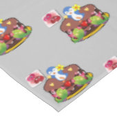 テーブルクロスバレンタインデペンギンハート テーブルクロス (アングル)