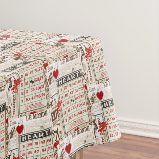 テーブルクロスバレンタインデーヴィンテージ テーブルクロス (インサイチュ)