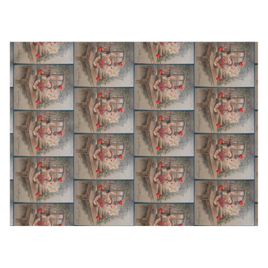 テーブルクロスバレンタインデーヴィンテージ テーブルクロス (正面(横))