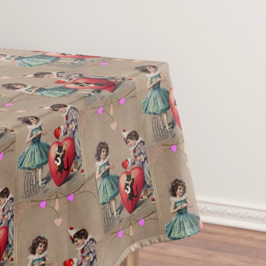 テーブルクロスバレンタインデーヴィンテージ テーブルクロス (インサイチュ)