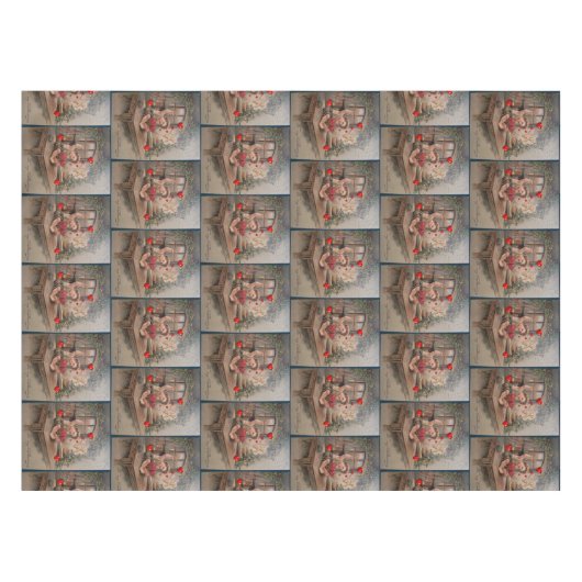 テーブルクロスバレンタインデーヴィンテージ テーブルクロス (正面(横))