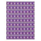 テーブルクロスパープルホワイトヒツジフローラ テーブルクロス (正面)