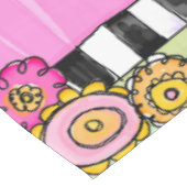 テーブルクロスピンクグリーンフローラ テーブルクロス (アングル)