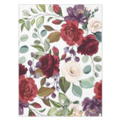 テーブルクロスホワイトローゼス金ゴールド幾何学模様 テーブルクロス (正面)