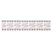 テーブルクロスランナーハッピーバースデーバレンタインデー ショートテーブルランナー (横)