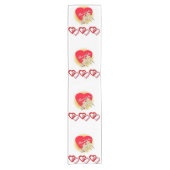 テーブルクロスランナーヴァレンティネスヴィンテージ ショートテーブルランナー (正面)