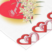 テーブルクロスランナーヴァレンティネスヴィンテージ ショートテーブルランナー (コーナー)