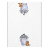 テーブルクロス夏の国の結婚式の素朴水飲み テーブルクロス (正面)