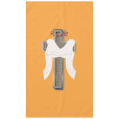 テーブルクロス家庭リネンオレンジの背景 テーブルクロス (正面)