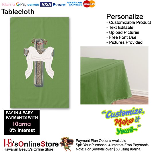 テーブルクロス家庭リネングリーン背景 テーブルクロス