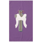 テーブルクロス家庭リネンパープル背景 テーブルクロス (正面)