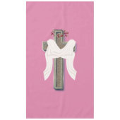 テーブルクロス家庭リネンピンク背景 テーブルクロス (正面)