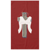 テーブルクロス家庭リネン赤の背景 テーブルクロス (正面)