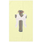 テーブルクロス家庭リネン黄色の背景 テーブルクロス (正面)