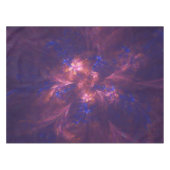 テーブルクロス抽象芸術の青と紫の形状 テーブルクロス (正面(横))