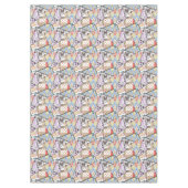 テーブルクロス抽象芸術パッチワークキルティングキルトレトロ テーブルクロス (正面)