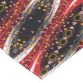 テーブルクロス抽象芸術ブラックレッドホワイト テーブルクロス (アングル)