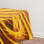 テーブルクロス抽象芸術ラインイエローフラワー テーブルクロス (インサイチュ)