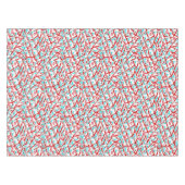 テーブルクロス歯ブラシ歯磨きスマイル歯科医 テーブルクロス (正面(横))