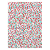 テーブルクロス歯ブラシ歯磨きスマイル歯科医 テーブルクロス (正面)