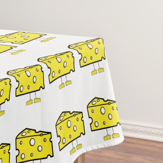 テーブルクロス白チーズイエロー テーブルクロス (インサイチュ)