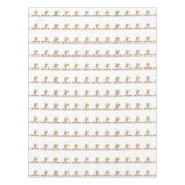 テーブルクロス白チーズハートマウスイエロー テーブルクロス (正面)